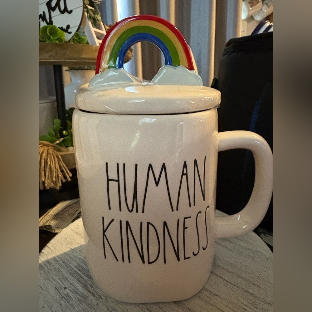 Rae Dunn Artisan Collection HUMAN KINDNESS Ceramic Mug